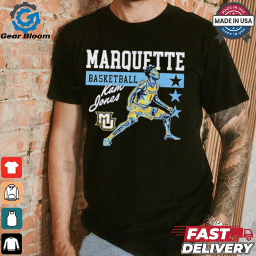 Kam Jones Marquette Golden Eagles basketball cartoon shirt