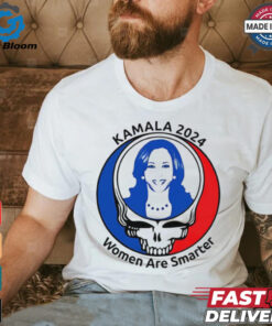 Kamala Harris Grateful Dead 2024 women are smarter shirt