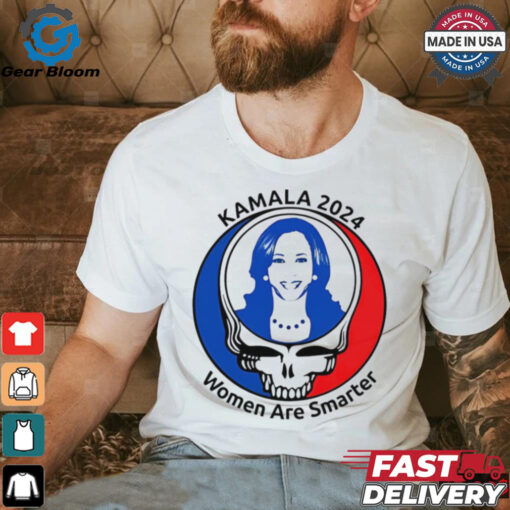 Kamala Harris Grateful Dead 2024 women are smarter shirt