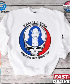 Kamala Harris Grateful Dead 2024 women are smarter shirt