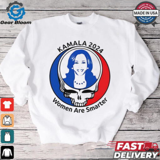 Kamala Harris Grateful Dead 2024 women are smarter shirt