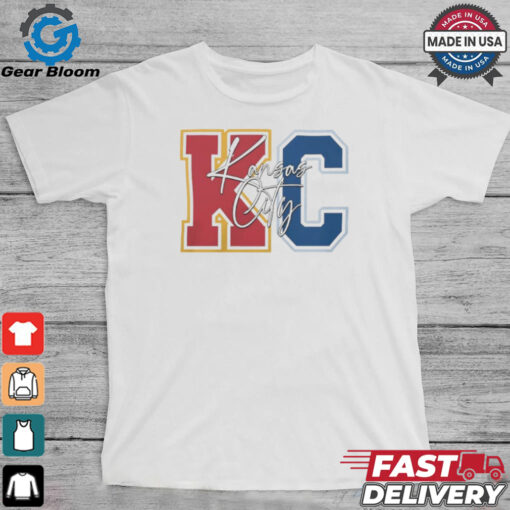 Kansas City Chiefs And Kansas City Royals KC logo shirt