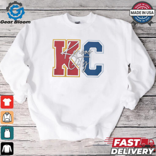 Kansas City Chiefs And Kansas City Royals KC logo shirt