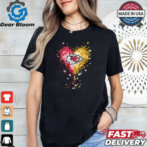 Kansas City Chiefs Crystal Heart Shirt