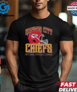Kansas City Chiefs Helmet Garment Dyed Heavyweight T Shirt