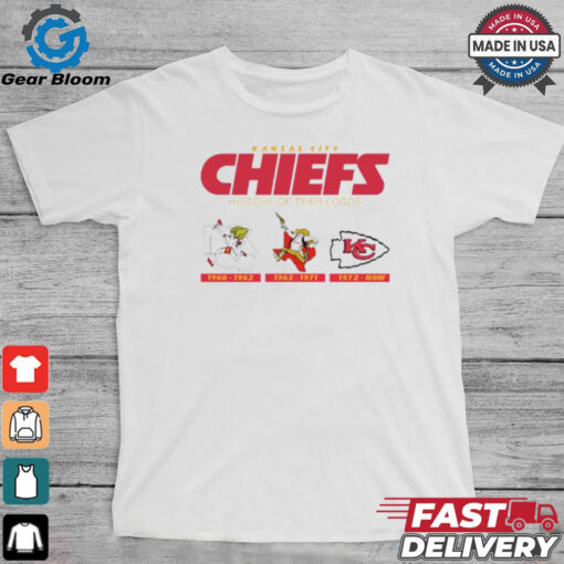 Kansas City Chiefs History Of Team Logos Shirt