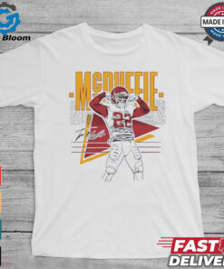 Kansas City Chiefs Trent McDuffie 22 cartoon signature shirt