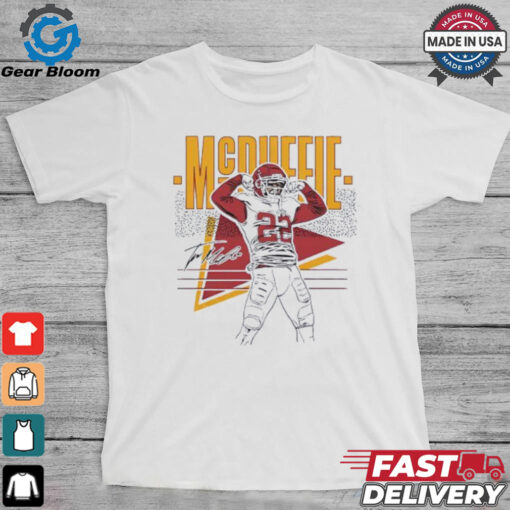 Kansas City Chiefs Trent McDuffie 22 cartoon signature shirt