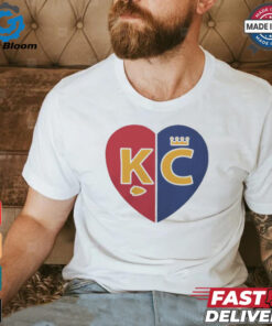 Kansas City Chiefs X Kansas City Royals split heart 2024 shirt