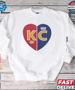 Kansas City Chiefs X Kansas City Royals split heart 2024 shirt