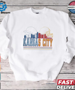 Kansas City Chiefs and Kansas City Royals skyline 2024 shirt