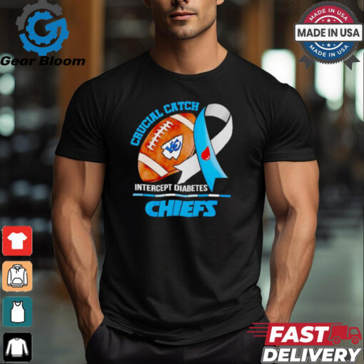 Kansas City Chiefs crucial catch intercept diabetes shirt