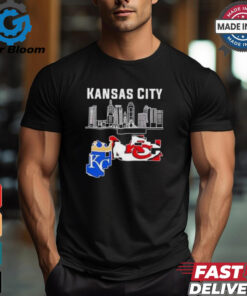 Kansas City Kansas City Royals Kansas City Chiefs City Maps 2024 Shirt