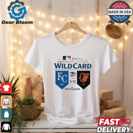 Kansas City Royals Vs Baltimore Orioles 2024 AL Wild Card Game T Shirt