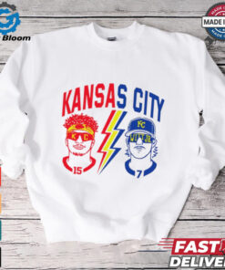 Kansas City Royals and Kansan City Chiefs football Patrick Mahomes vs Witt Jr. shirt