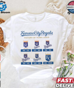 Kansas City Royals history of team logos shirt