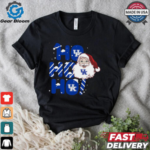 Kentucky Wildcats Ho Ho Ho Santa Claus Christmas shirt