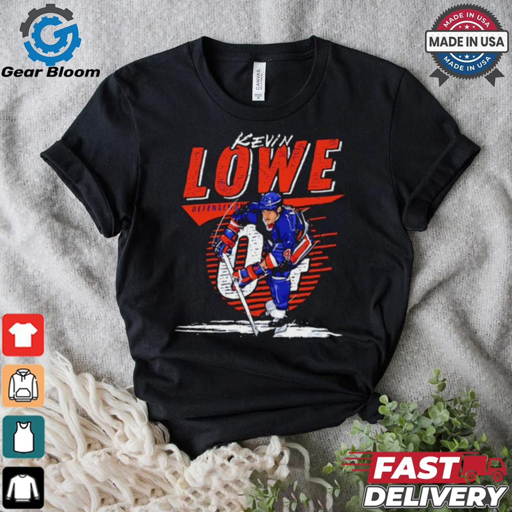 Kevin Lowe 04 Edmonton Oilers hockey signature shirt Kevin Lowe 04 Edmonton Oilers hockey signature shirt