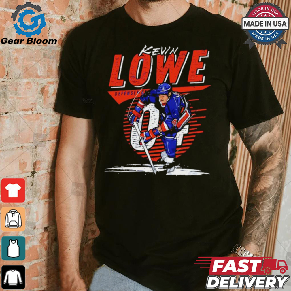 Kevin Lowe 04 Edmonton Oilers hockey signature shirt Kevin Lowe 04 Edmonton Oilers hockey signature shirt