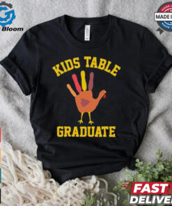 Kids Table Graduate Thanksgiving Turkey Shirt