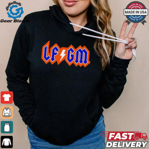 LFGM back in black New York Mets shirt