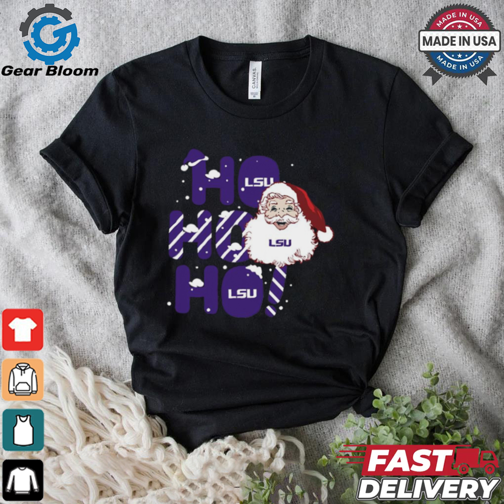 LSU Tigers Ho Ho Ho Santa Claus Christmas shirt LSU Tigers Ho Ho Ho Santa Claus Christmas shirt