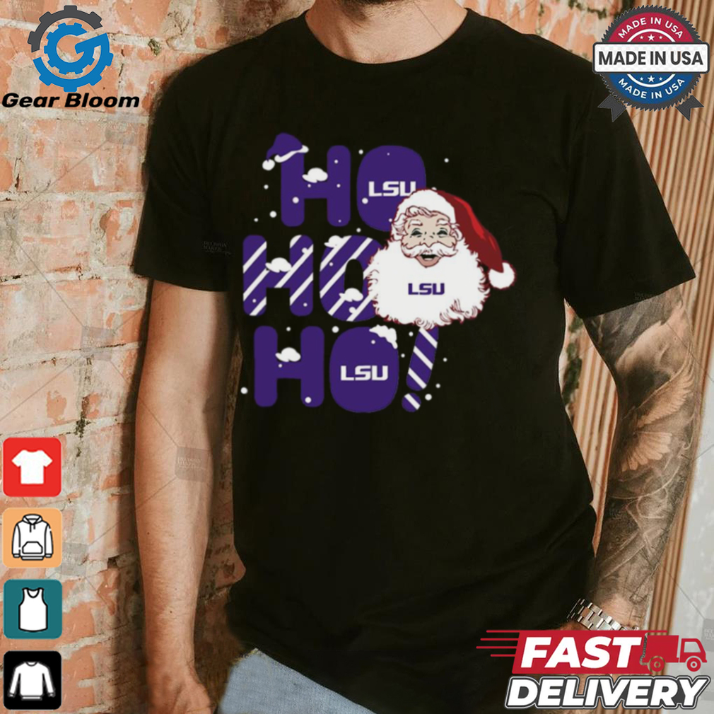 LSU Tigers Ho Ho Ho Santa Claus Christmas shirt LSU Tigers Ho Ho Ho Santa Claus Christmas shirt