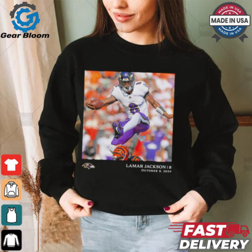 Lamar Jackson Baltimore Ravens NFL Flash Features Week 5 shirt