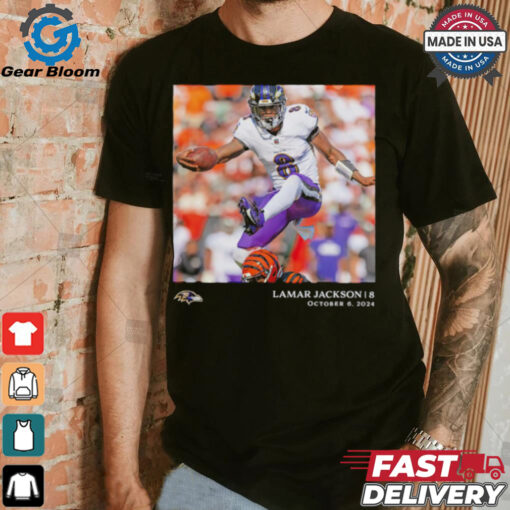 Lamar Jackson Baltimore Ravens NFL Flash Features Week 5 shirt