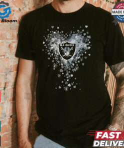 Las Vegas Raiders Crystal Heart Shirt