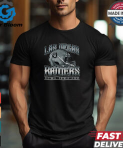 Las Vegas Raiders Helmet Garment Dyed Heavyweight T Shirt