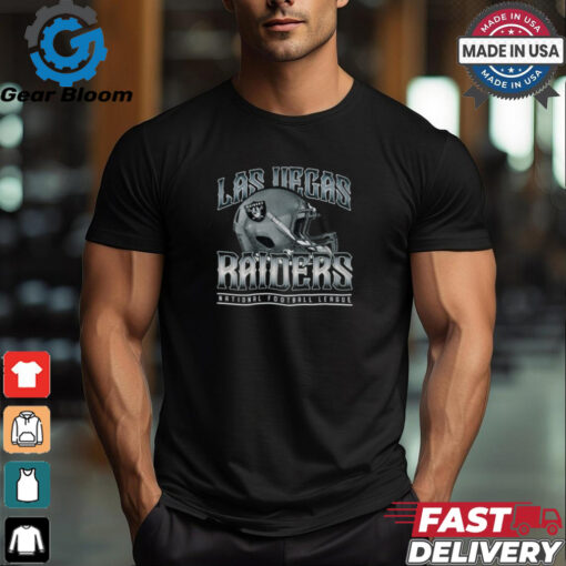 Las Vegas Raiders Helmet Garment Dyed Heavyweight T Shirt