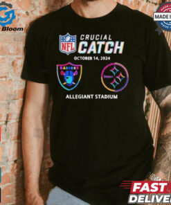 Las Vegas Raiders Vs Pittsburgh Steelers October 14, 2024 NFL Crucial Catch t shirt