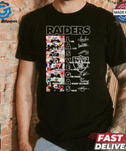 Las Vegas Raiders team players names and signatures shirt