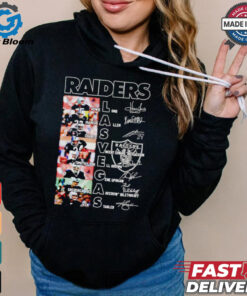 Las Vegas Raiders team players names and signatures shirt