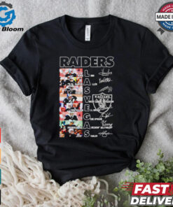 Las Vegas Raiders team players names and signatures shirt