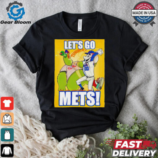 Let’s go Mets New York Mets Grimace beats Phanatic Philadelphia Philly MLB shirt