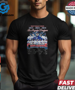 Los Angeles Dodgers 2024 West Division Champs Back To Back To Back T Shirt