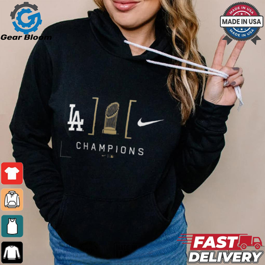 Los Angeles Dodgers 2024 World Series Champions Lockup T Shirt Los Angeles Dodgers 2024 World Series Champions Lockup T Shirt