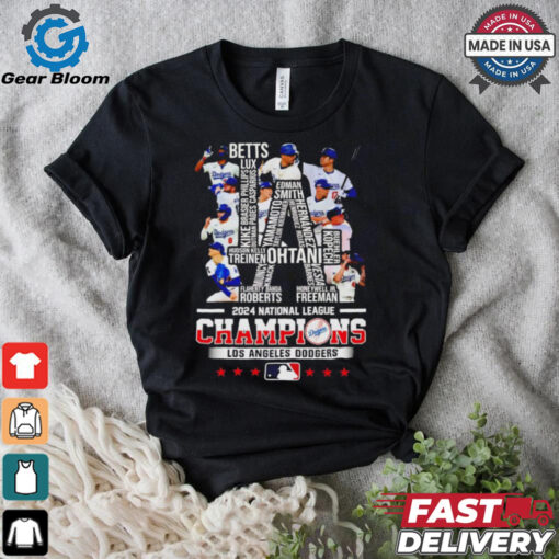 Los Angeles Dodgers 2024 national league champions team shirt