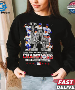 Los Angeles Dodgers 2024 national league champions team shirt