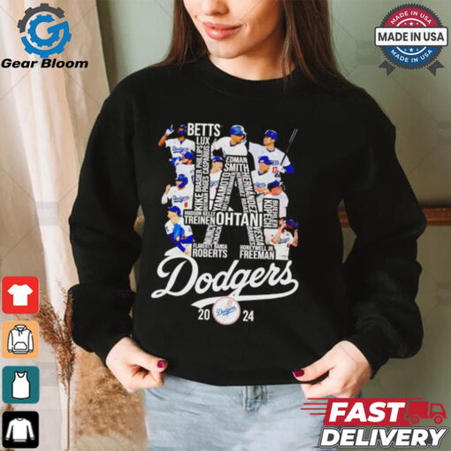 Los Angeles Dodgers 2024 team players shirt