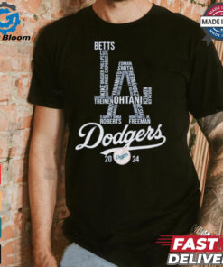 Los Angeles Dodgers Baseball Team 2024 MLB T Shirt