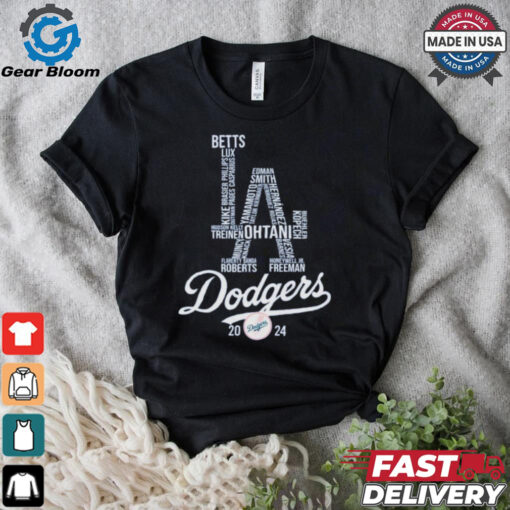 Los Angeles Dodgers Baseball Team 2024 MLB T Shirt