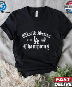 Los Angeles Dodgers Black 2024 World Series Champions Fanatics Exclusive T Shirt