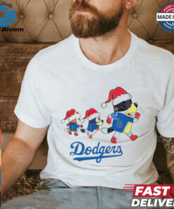 Los Angeles Dodgers Bluey Family Christmas shirt