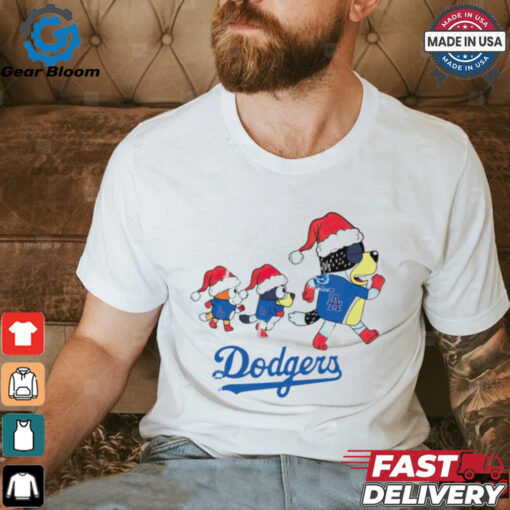 Los Angeles Dodgers Bluey Family Christmas shirt