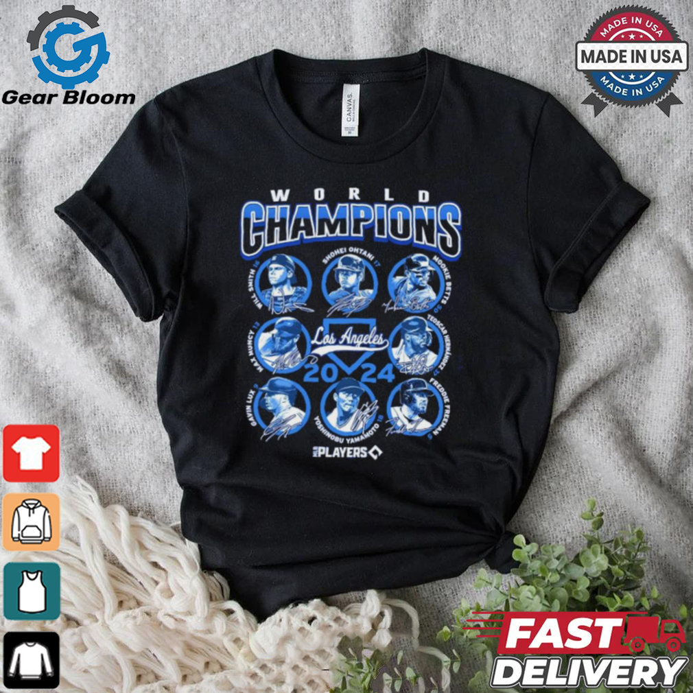 Los Angeles Dodgers Face 2024 World Series Champions Player Graphic T Shirt Los Angeles Dodgers Face 2024 World Series Champions Player Graphic T Shirt