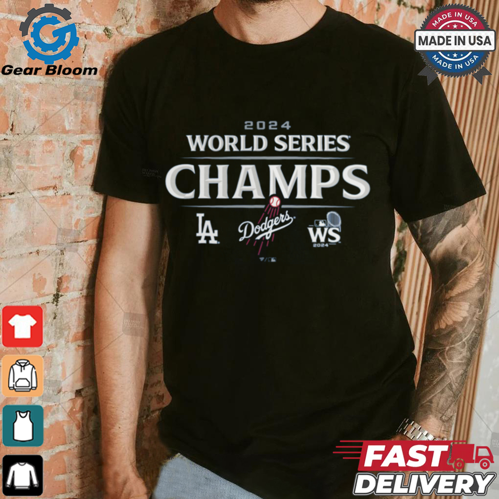Los Angeles Dodgers Fanatics 2024 World Series Champions Big & Tall Logo T Shirt Los Angeles Dodgers Fanatics 2024 World Series Champions Big & Tall Logo T Shirt