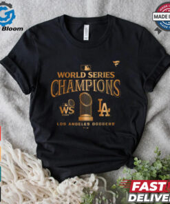 Los Angeles Dodgers Fanatics Black 2024 World Series Champions Locker Room Parade T Shirt